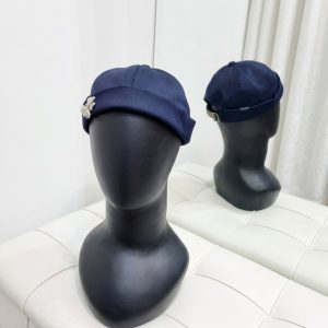 کلاه لئونی زنانه مجلسی با تزئین (کلاه داکر)