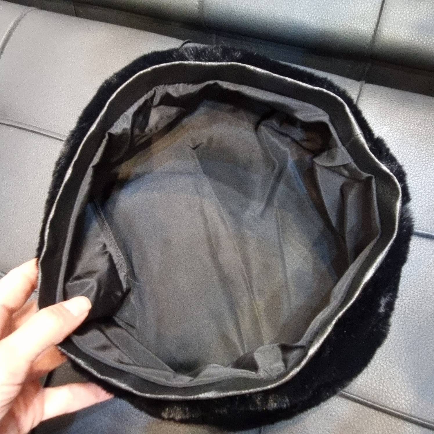 کلاه روسی برت تمام خز زنانه لبه چرمی آسترکشی شده - تصویر 6